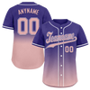 Custom Purple Pink Fade Fashion Personalized Authentic Baseball Jersey BSBJ01-D0a7070