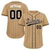 Custom Yellow Stripe Fashion Personalized Authentic Baseball Jersey BSBJ01-D017256