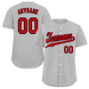 Custom Grey Classic Style Red Personalized Authentic Baseball Jersey BSBJ01-bd0fae0