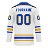 Custom White Blue Personalized Hockey Jersey HCKJ01-D0a70ab