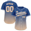 Custom Blue Beige Fade Fashion Personalized Authentic Baseball Jersey BSBJ01-D0a70da