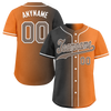 Custom Grey Orange Gradient Fashion Personalized Authentic Baseball Jersey BSBJ01-D0a7097