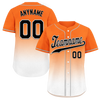 Custom Orange White Fade Fashion Personalized Authentic Baseball Jersey BSBJ01-D0a70dd