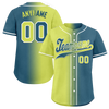 Custom Yellow Green Gradient Fashion Personalized Authentic Baseball Jersey BSBJ01-D0a709d