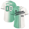 Custom Green White Gradient Fashion Personalized Authentic Baseball Jersey BSBJ01-D0a708a