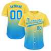 Custom Yellow Blue Fade Fashion Personalized Authentic Baseball Jersey BSBJ01-D0a70fc