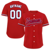 Custom Red Classic Style Red Personalized Authentic Baseball Jersey BSBJ01-bd0facd