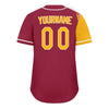 Custom Red Yellow Classic Style Personalized Authentic Baseball Jersey UN002-D0b0a00-b