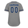 Custom Grey Classic Style Blue Personalized Authentic Baseball Jersey UN002-bd0b00d8-ac