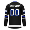 Custom Black Grey Personalized Hockey Jersey HCKJ01-D0a70ba