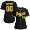 Custom Black Classic Style Yellow Personalized Authentic Baseball Jersey BSBJ01-bd0fad7