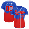 Custom Blue Red City Edition Personalized Authentic Baseball Jersey BSBJ01-D017129