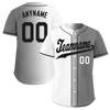 Custom White Grey Gradient Fashion Personalized Authentic Baseball Jersey BSBJ01-D0a7aaf