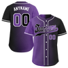 Custom Purple Black Gradient Fashion Personalized Authentic Baseball Jersey BSBJ01-D0a7090