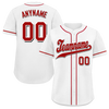 Custom White Classic Style Red Personalized Authentic Baseball Jersey BSBJ01-bd0fade