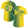 Custom Green Yellow Gradient Fashion Personalized Authentic Baseball Jersey BSBJ01-D0a707d