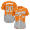 Custom Orange Gray City Edition Personalized Authentic Baseball Jersey BSBJ01-D017131