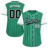 Custom Green White Stripe Fashion Personalized Authentic Baseball Jersey BSBJ01-D017246