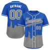 Custom Blue Gray City Edition Personalized Authentic Baseball Jersey BSBJ01-D017124