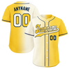 Custom White Yellow Gradient Fashion Personalized Authentic Baseball Jersey BSBJ01-D0a709f