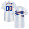 Custom White Classic Style Blue Personalized Authentic Baseball Jersey BSBJ01-bd0fa07