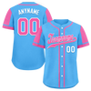 Custom Yellow Pink Raglan Sleeves Personalized Authentic Baseball Jersey BSBJ01-D017200