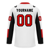 Custom White Black Personalized Hockey Jersey HCKJ01-D0a70a9