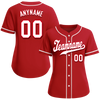 Custom Red Classic Style White Personalized Authentic Baseball Jersey BSBJ01-bd0fadf