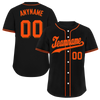 Custom Black Classic Style Orange Personalized Authentic Baseball Jersey BSBJ01-bd0fae7