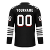 Custom Black White Personalized Hockey Jersey HCKJ01-D0a700d