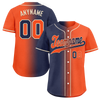 Custom Blue Orange Gradient Fashion Personalized Authentic Baseball Jersey BSBJ01-D0a7089