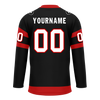 Custom Black Red Personalized Hockey Jersey HCKJ01-D0a70b0