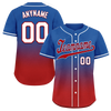 Custom Blue Red Fade Fashion Personalized Authentic Baseball Jersey BSBJ01-D0a70bd