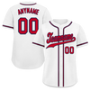 Custom White Classic Style Red Personalized Authentic Baseball Jersey BSBJ01-bd0facb