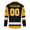 Custom Black Yellow Personalized Hockey Jersey HCKJ01-D0a7009