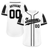 Custom White Black Raglan Sleeves Personalized Authentic Baseball Jersey BSBJ01-D017161