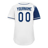 Custom White Blue Classic Style Personalized Authentic Baseball Jersey UN002-D0b0a00-ad