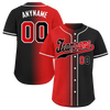 Custom Red Black Gradient Fashion Personalized Authentic Baseball Jersey BSBJ01-D0a707a