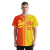 Custom Orange Yellow Gradient Fashion Personalized Authentic Baseball Jersey BSBJ01-D0a707e