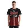 Custom Black Red Fade Fashion Personalized Authentic Baseball Jersey BSBJ01-D0a70f0