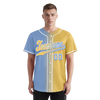 Custom Blue Yellow Gradient Fashion Personalized Authentic Baseball Jersey BSBJ01-D0a7079