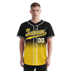 Custom Black Yellow Fade Fashion Personalized Authentic Baseball Jersey BSBJ01-D0a70cc