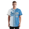 Custom White Blue Gradient Fashion Personalized Authentic Baseball Jersey BSBJ01-D0a7aaa