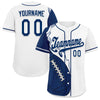 Custom White Blue Classic Style Personalized Authentic Baseball Jersey UN002-D0b0a00-ad