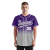 Custom Purple Grey Fade Fashion Personalized Authentic Baseball Jersey BSBJ01-D0a70cd