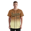 Custom Brown Yellow Fade Fashion Personalized Authentic Baseball Jersey BSBJ01-D0a70ff