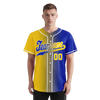 Custom Yellow Blue Gradient Fashion Personalized Authentic Baseball Jersey BSBJ01-D0a7098