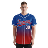 Custom Blue Red Fade Fashion Personalized Authentic Baseball Jersey BSBJ01-D0a70bd