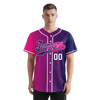 Custom Pink Blue Gradient Fashion Personalized Authentic Baseball Jersey BSBJ01-D0a7aab