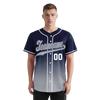 Custom Blue Grey Fade Fashion Personalized Authentic Baseball Jersey BSBJ01-D0a70b8